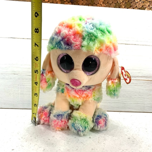 Ty Beanie Boos Rainbow the colorful Poodle - Picture 4 of 12